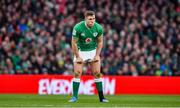 8 February 2020; Jordan Larmour of Ireland during the Guinness Six Nations Rugby Championship match between Ireland and Wales at Aviva Stadium in Dublin. Photo by Brendan Moran/Sportsfile