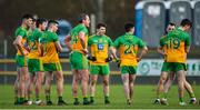 9 February 2020; A group of disappointed Donegal players after the Allianz Football League Division 1 Round 3 match between Donegal and Galway at O'Donnell Park in Letterkenny, Donegal. Photo by Oliver McVeigh/Sportsfile