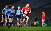 8 February 2020; Hannah Looney of Cork in action against Siobhán Woods of Dublin during the Lidl Ladies National Football League Division 1 Round 3 match between Dublin and Cork at Croke Park in Dublin. Photo by Ray McManus/Sportsfile