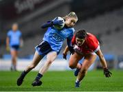 8 February 2020; Caoimhe O'Connor of Dublin in action against Marie Ambrose of Cork during the Lidl Ladies National Football League Division 1 Round 3 match between Dublin and Cork at Croke Park in Dublin. Photo by Seb Daly/Sportsfile