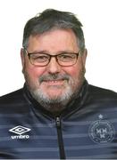 8 February 2020; Kit-man Johnny Watson during a Shelbourne FC squad portraits session at Tolka Park in Dublin. Photo by Seb Daly/Sportsfile