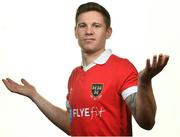 8 February 2020; Luke Byrne during a Shelbourne FC squad portraits session at Tolka Park in Dublin. Photo by Seb Daly/Sportsfile