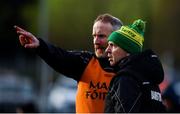 9 February 2020; Kerry manager Peter Keane, right, and selector Tommy Griffin during the Allianz Football League Division 1 Round 3 match between Tyrone and Kerry at Healy Park in Omagh, Tyrone. Photo by David Fitzgerald/Sportsfile