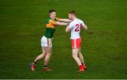 9 February 2020; Cathal McShane of Tyrone in action against Jason Foley of Kerry during the Allianz Football League Division 1 Round 3 match between Tyrone and Kerry at Healy Park in Omagh, Tyrone. Photo by David Fitzgerald/Sportsfile