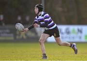 5 February 2020; Harry Ennis of Terenure College during the Bank of Ireland Leinster Schools Junior Cup First Round match between Terenure College and Kilkenny College at Naas RFC in Naas, Kildare. Photo by Piaras Ó Mídheach/Sportsfile