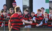 5 February 2020; Kilkenny College supporters during the Bank of Ireland Leinster Schools Junior Cup First Round match between Terenure College and Kilkenny College at Naas RFC in Naas, Kildare. Photo by Piaras Ó Mídheach/Sportsfile