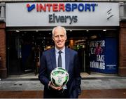 10 February 2020; The Football Association of Ireland are delighted to announce a new partnership with the leading Irish sports retailer INTERSPORT Elverys, as the new title sponsor of the FAI Summer Soccer Schools. Pictured at the announcement is Republic of Ireland manager Mick McCarthy at INTERSPORT Elverys, Henry Street in Dublin. Photo by Stephen McCarthy/Sportsfile