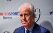 10 February 2020; The Football Association of Ireland are delighted to announce a new partnership with the leading Irish sports retailer INTERSPORT Elverys, as the new title sponsor of the FAI Summer Soccer Schools. Republic of Ireland manager Mick McCarthy during a press conference at INTERSPORT Elverys, Henry Street in Dublin. Photo by Harry Murphy/Sportsfile