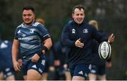 10 February 2020; Bryan Byrne during Leinster Rugby squad training at UCD, Dublin. Photo by Ramsey Cardy/Sportsfile