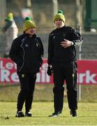 9 February 2020; Donegal manager Declan Bonner, left, along with assistant manager Paul McGonigle before the Allianz Football League Division 1 Round 3 match between Donegal and Galway at O'Donnell Park in Letterkenny, Donegal. Photo by Oliver McVeigh/Sportsfile