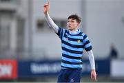 10 February 2020; Alex Watson of St Vincent's Castleknock College during the Bank of Ireland Leinster Schools Senior Cup Second Round match between Belvedere College and St Vincent's Castleknock College at Energia Park in Dublin. Photo by Piaras Ó Mídheach/Sportsfile