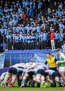 11 February 2020; St Michaels College supporters during the Bank of Ireland Leinster Schools Senior Cup Second Round match between Gonzaga College and St Michaels College at Energia Park in Dublin. Photo by Ramsey Cardy/Sportsfile