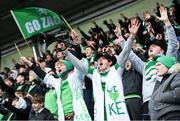 11 February 2020; Gonzaga College supporters during the Bank of Ireland Leinster Schools Senior Cup Second Round match between Gonzaga College and St Michaels College at Energia Park in Dublin. Photo by Ramsey Cardy/Sportsfile