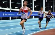 25 January 2020; Thomas Mc Stay of Galway City Harriers AC, competing in the U23 Men's 800m  during the Irish Life Health National Indoor Junior and U23 Championships at the AIT Indoor Arena in Athlone, Westmeath. Photo by Sam Barnes/Sportsfile