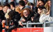 12 February 2020; A supporter in jovial mood during the Bank of Ireland Leinster Schools Senior Cup Second Round match between Kilkenny College and Newbridge College at Energia Park in Dublin. Photo by Piaras Ó Mídheach/Sportsfile