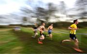 12 February 2020; A general view of runners competing in the Senior Boys race during the Irish Life Health Leinster Schools’ Cross Country Championships 2020 at Santry Demesne in Dublin. Photo by David Fitzgerald/Sportsfile