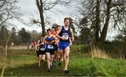 12 February 2020; Aaron Cullen of Portmarnock CS competing in the Senior Boys race during the Irish Life Health Leinster Schools’ Cross Country Championships 2020 at Santry Demesne in Dublin. Photo by David Fitzgerald/Sportsfile