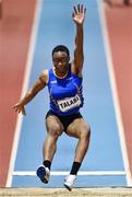 12 February 2020; Adeyemi Talabi of Ireland competing in the Women's Long Jump during the AIT International Grand Prix 2020 at AIT International Arena in Athlone, Westmeath. Photo by Sam Barnes/Sportsfile