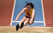 12 February 2020; Jennifer Hanrahan of Ireland competing in the Women's Long Jump during the AIT International Grand Prix 2020 at AIT International Arena in Athlone, Westmeath. Photo by Sam Barnes/Sportsfile