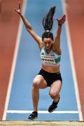 12 February 2020; Kim O'Hare of Ireland competing in the Women's Long Jump during the AIT International Grand Prix 2020 at AIT International Arena in Athlone, Westmeath. Photo by Sam Barnes/Sportsfile