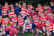 12 February 2020; CIT players celebrate after the Trench Cup Final match between Mary Immaculate College Limerick and CIT at Dublin City University Sportsgrounds in Glasnevin, Dublin. Photo by Piaras Ó Mídheach/Sportsfile