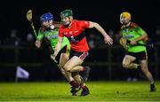 12 February 2020; Robbie Flynn of UCC in action against Michael Harney of IT Carlow during the Fitzgibbon Cup Final match between UCC and IT Carlow at Dublin City University Sportsgrounds in Glasnevin, Dublin. Photo by Piaras Ó Mídheach/Sportsfile