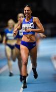 12 February 2020; Adelle Tracey of Great Britain on her way to winning the final of the Roscommon County Council Women's 800m event during the AIT International Grand Prix 2020 at AIT International Arena in Athlone, Westmeath. Photo by Sam Barnes/Sportsfile