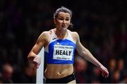 12 February 2020; Phil Healy of Ireland after winning the final of the Hodson Bay Hotel Women's 200m event, in an Irish national indoor record time of 23.10, during the AIT International Grand Prix 2020 at AIT International Arena in Athlone, Westmeath. Photo by Sam Barnes/Sportsfile