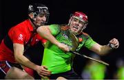 12 February 2020; Jerry Kelly of IT Carlow in action against Conor Boylan of UCC during the Fitzgibbon Cup Final match between UCC and IT Carlow at Dublin City University Sportsgrounds in Glasnevin, Dublin. Photo by Piaras Ó Mídheach/Sportsfile