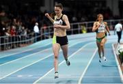 12 February 2020; Ciara Mageean of Ireland after winning the final of the TG4 Women's 3000m event, in a personal best time of 8:48.27, during the AIT International Grand Prix 2020 at AIT International Arena in Athlone, Westmeath. Photo by Sam Barnes/Sportsfile