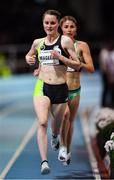 12 February 2020; Ciara Mageean of Ireland on her way to winning the final of the TG4 Women's 3000m event, in a personal best time of 8:48.27, during the AIT International Grand Prix 2020 at AIT International Arena in Athlone, Westmeath. Photo by Sam Barnes/Sportsfile