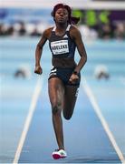 12 February 2020; Rhasidat Adeleke of Ireland on her way to finishing fourth in the final of the Westmeath County Council Women's 60m event during the AIT International Grand Prix 2020 at AIT International Arena in Athlone, Westmeath. Photo by Sam Barnes/Sportsfile