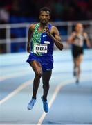 12 February 2020; Samuel Tefera of Ethiopia on his way to winning the AIT Mile event during the AIT International Grand Prix 2020 at AIT International Arena in Athlone, Westmeath. Photo by Sam Barnes/Sportsfile