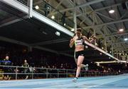 12 February 2020; Ciara Mageean of Ireland crosses the line to win the final of the TG4 Women's 3000m event during the AIT International Grand Prix 2020 at AIT International Arena in Athlone, Westmeath. Photo by Sam Barnes/Sportsfile