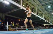 12 February 2020; Ciara Mageean of Ireland crosses the line to win the final of the TG4 Women's 3000m event during the AIT International Grand Prix 2020 at AIT International Arena in Athlone, Westmeath. Photo by Sam Barnes/Sportsfile