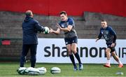 13 February 2020; Jacob Stockdale, centre, and Andrew Conway during Ireland Rugby Squad Training at Irish Independent Park in Cork. Photo by Brendan Moran/Sportsfile