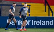 13 February 2020; Andrew Conway, right, and Jacob Stockdale during Ireland Rugby Squad Training at Irish Independent Park in Cork. Photo by Brendan Moran/Sportsfile