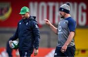 13 February 2020; Rob Herring, right, with assistant coach Mike Catt during Ireland Rugby Squad Training at Irish Independent Park in Cork. Photo by Brendan Moran/Sportsfile