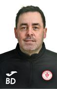 13 February 2020; First team coach Brian Dorrian during a Sligo Rovers FC Squad Portrait Session at The Showgrounds in Sligo. Photo by David Fitzgerald/Sportsfile