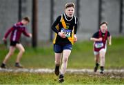 13 February 2020; Oran Murphy of Mercy Mount Hawk Tralee, Kerry, competing in the junior boys 3500m race during the Irish Life Health Munster Schools' Cross Country Championships 2020 at Clarecastle in Clare. Photo by Eóin Noonan/Sportsfile