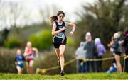 13 February 2020; Avril Millerick of St Marys Midleton, Cork, on her way to winning the intermediate girls 3000m race during the Irish Life Health Munster Schools' Cross Country Championships 2020 at Clarecastle in Clare. Photo by Eóin Noonan/Sportsfile