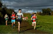 13 February 2020; Sean Moylan of St Josephs CBS Nenagh, Tipperary, competing in the intermediate boys 5000m race during the Irish Life Health Munster Schools' Cross Country Championships 2020 at Clarecastle in Clare. Photo by Eóin Noonan/Sportsfile