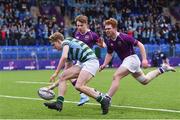 13 February 2020; Craig Kenny of St Gerards School scores a try during the Bank of Ireland Leinster Schools Senior Cup Second Round match between Clongowes Wood College and St Gerard's School at Energia Park in Dublin. Photo by Matt Browne/Sportsfile