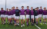 13 February 2020; Clongowes Wood College players after the Bank of Ireland Leinster Schools Senior Cup Second Round match between Clongowes Wood College and St Gerard's School at Energia Park in Dublin. Photo by Matt Browne/Sportsfile