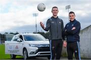 13 February 2020; Mitsubishi Motors Ireland are delighted to announce their new partnership with Dublin GAA as official vehicle sponsor. Pictured are Dublin footballers Brian Fenton, left, and Paddy Andrews at Parnell Park in Dublin. Photo by Sam Barnes/Sportsfile