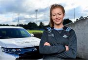 13 February 2020; Mitsubishi Motors are delighted to announce their new partnership with Dublin GAA as official vehicle sponsors. Pictured is Dublin camogie player Leah Butler at Parnell Park in Dublin. Photo by Sam Barnes/Sportsfile