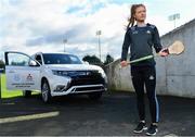 13 February 2020; Mitsubishi Motors are delighted to announce their new partnership with Dublin GAA as official vehicle sponsors. Pictured is Dublin camogie player Leah Butler at Parnell Park in Dublin. Photo by Sam Barnes/Sportsfile
