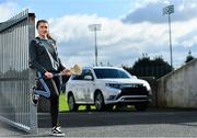 13 February 2020; Mitsubishi Motors are delighted to announce their new partnership with Dublin GAA as official vehicle sponsors. Pictured is Dublin camogie player Emma Flanagan at Parnell Park in Dublin. Photo by Sam Barnes/Sportsfile