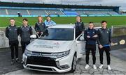 13 February 2020; Mitsubishi Motors are delighted to announce their new partnership with Dublin GAA as official vehicle sponsors. Pictured are Dublin GAA players, from left, Brian Fenton, Chris Crummey, Leah Butler, Lyndsey Davey, Emma Flanagan, Paddy Andrews, and Eoghan O'Donnell at Parnell Park in Dublin. Photo by Sam Barnes/Sportsfile