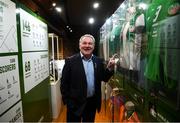 13 February 2020; Former Republic of Ireland international Ray Houghton during the National Football Exhibition Launch at the County Museum in Dundalk, Co Louth. The Football Association of Ireland, Dublin City Council and The Department of Transport, Tourism and Sport have joined forces to create a National Football Exhibition as part of the build up to Ireland’s Aviva Stadium playing host to four matches in the UEFA EURO 2020 Championships in June. The Exhibition is a celebration of Irish football and 60 Years of the European Championships. The Exhibition will be running in the County Museum, Dundalk, Co. Louth from February 14th – 29th. Photo by Stephen McCarthy/Sportsfile